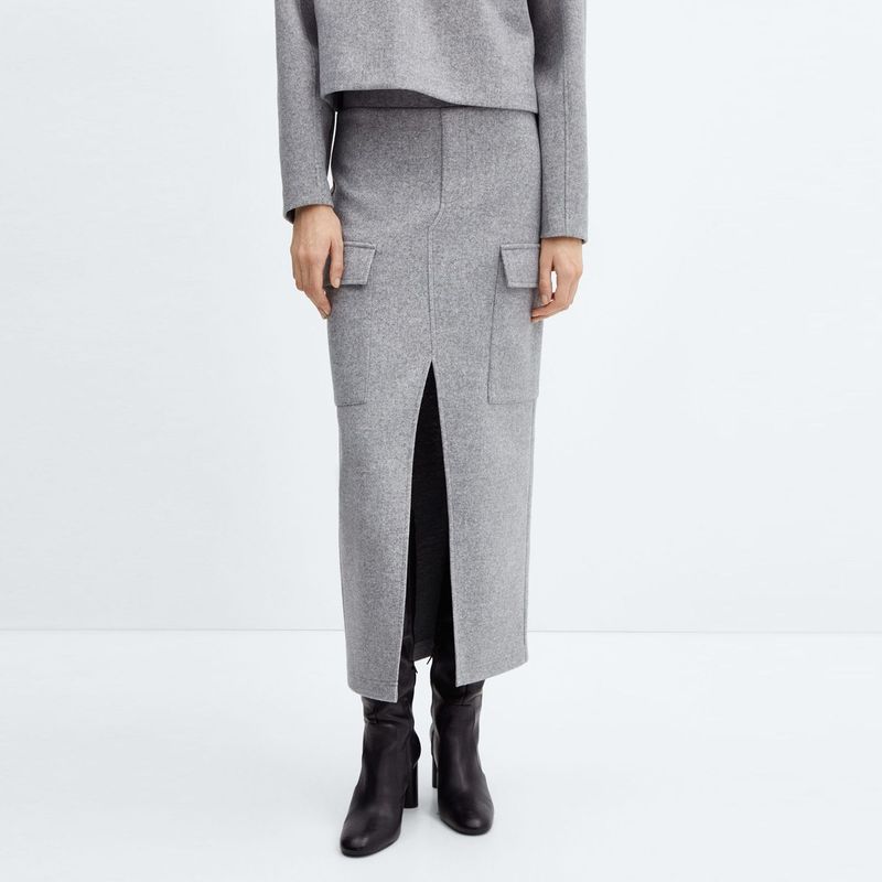 MANGO - Falda Midi para Mujer Cargo MANGO
