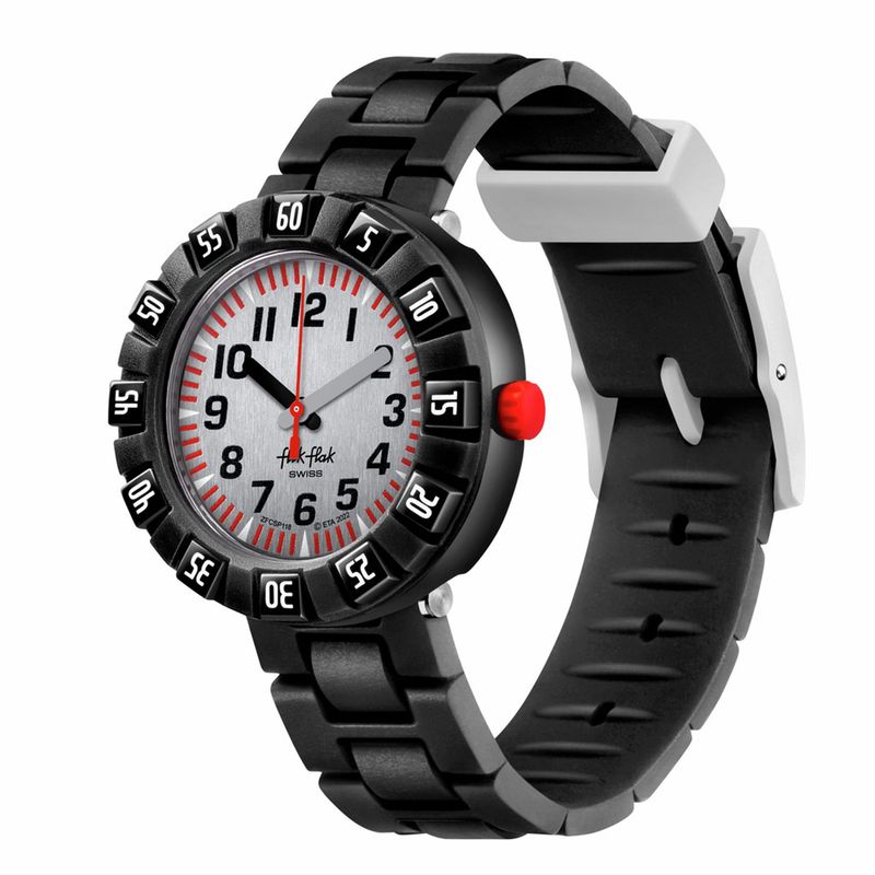 FLIK FLAK - Reloj Flik Flak para Niños SKETCH IN BLACK .  Reloj análogo Negro Silicona