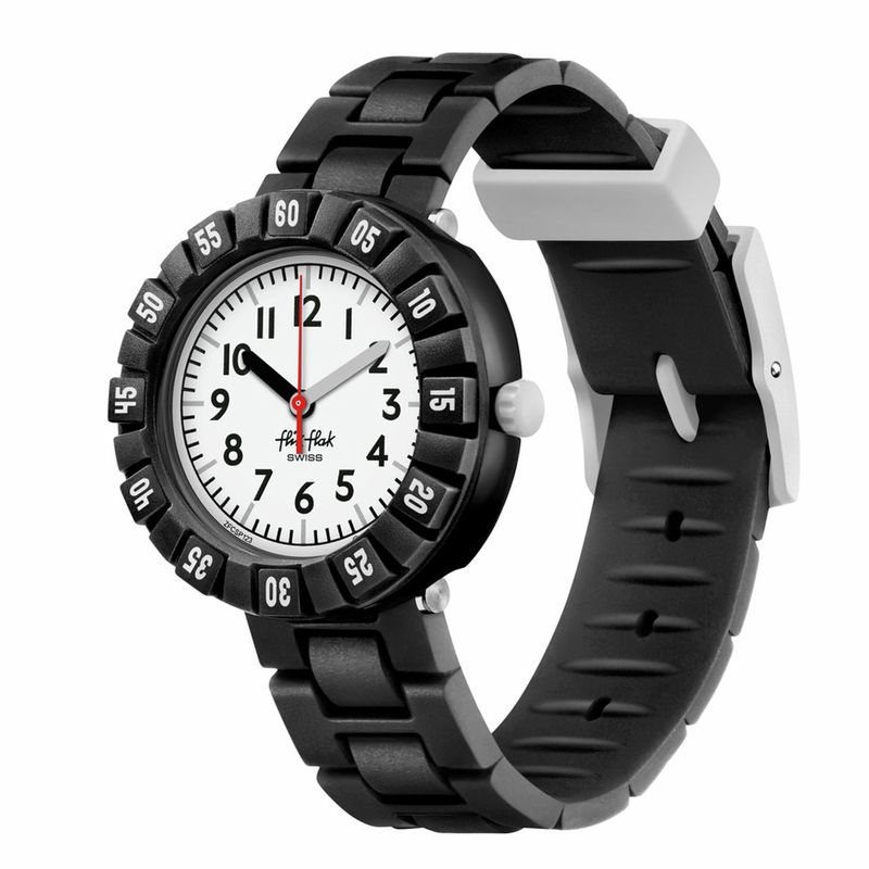 FLIK FLAK - Reloj Flik Flak para Niños Level Black .  Reloj análogo Negro Silicona
