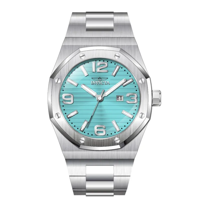 INVICTA - Reloj Invicta para Hombre Huracan . Reloj Análogo Plateado Acero inoxidable