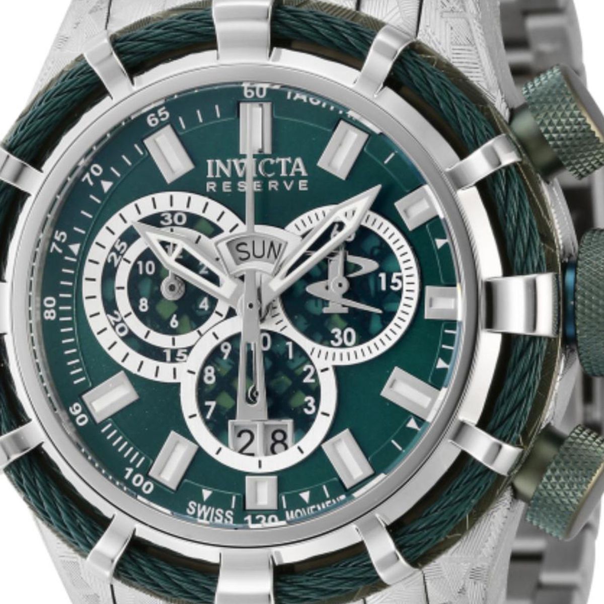 INVICTA - Reloj Invicta para Hombre Reserve . Reloj Análogo Plateado Acero inoxidable