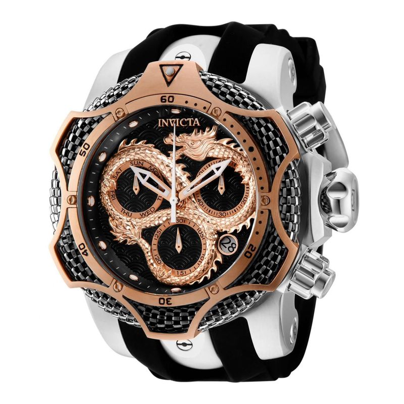 INVICTA - Reloj Invicta para Hombre Venom . Reloj Análogo Negro Acero inoxidable