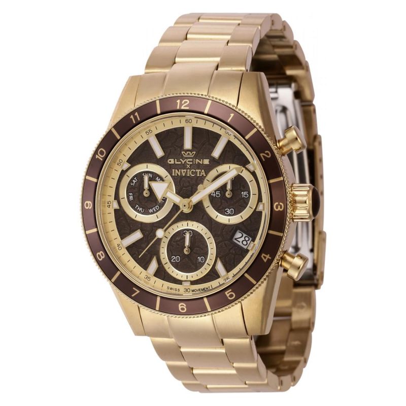INVICTA - Reloj Invicta para Hombre Five Elements . Reloj Análogo Dorado Acero inoxidable