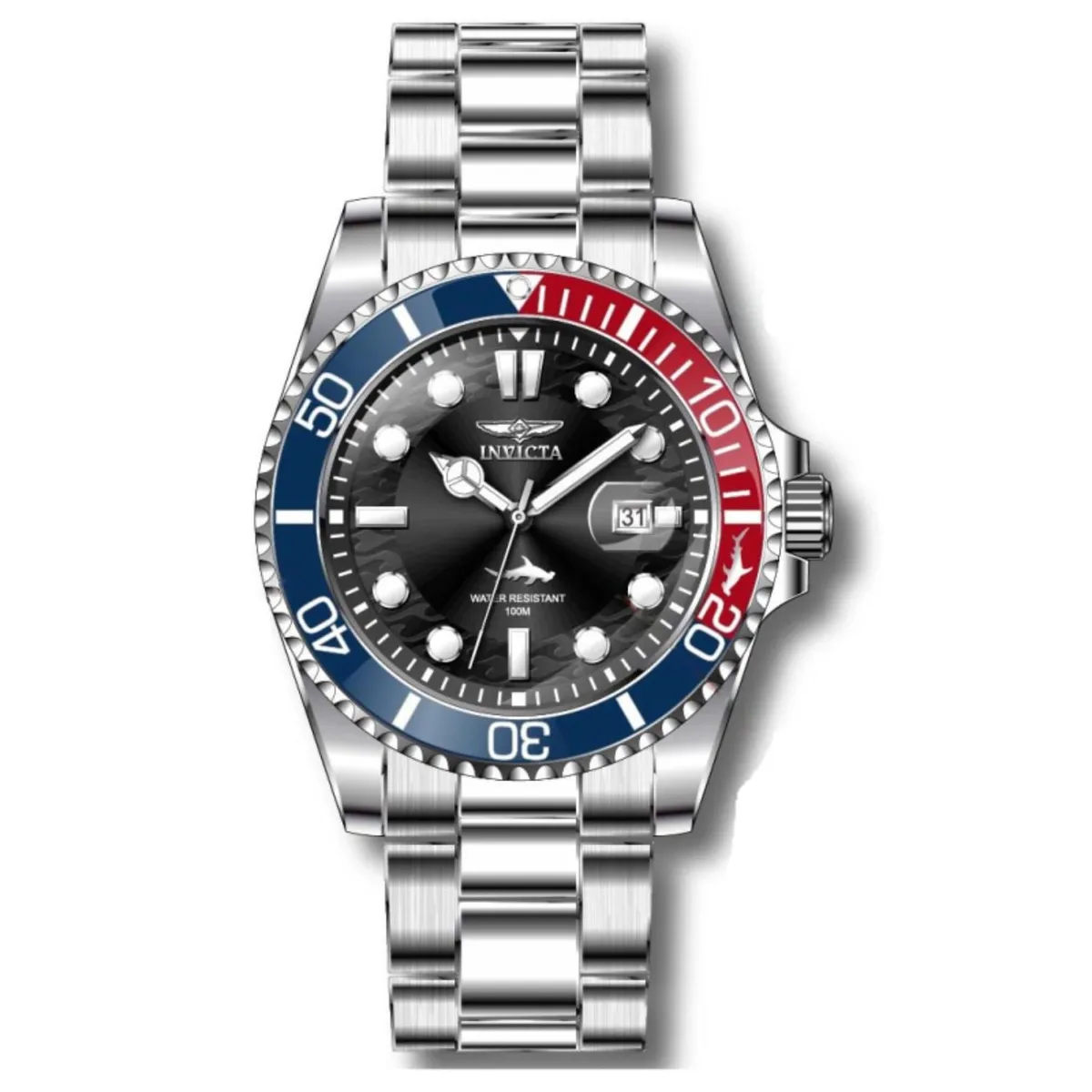 INVICTA - Reloj Invicta para Hombre Pro Diver . Reloj Análogo Plateado Acero inoxidable