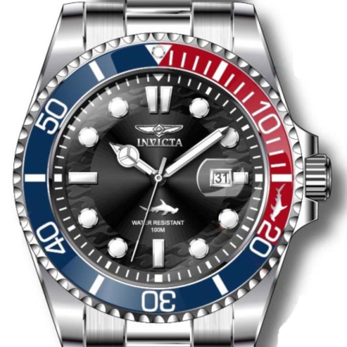 INVICTA - Reloj Invicta para Hombre Pro Diver . Reloj Análogo Plateado Acero inoxidable