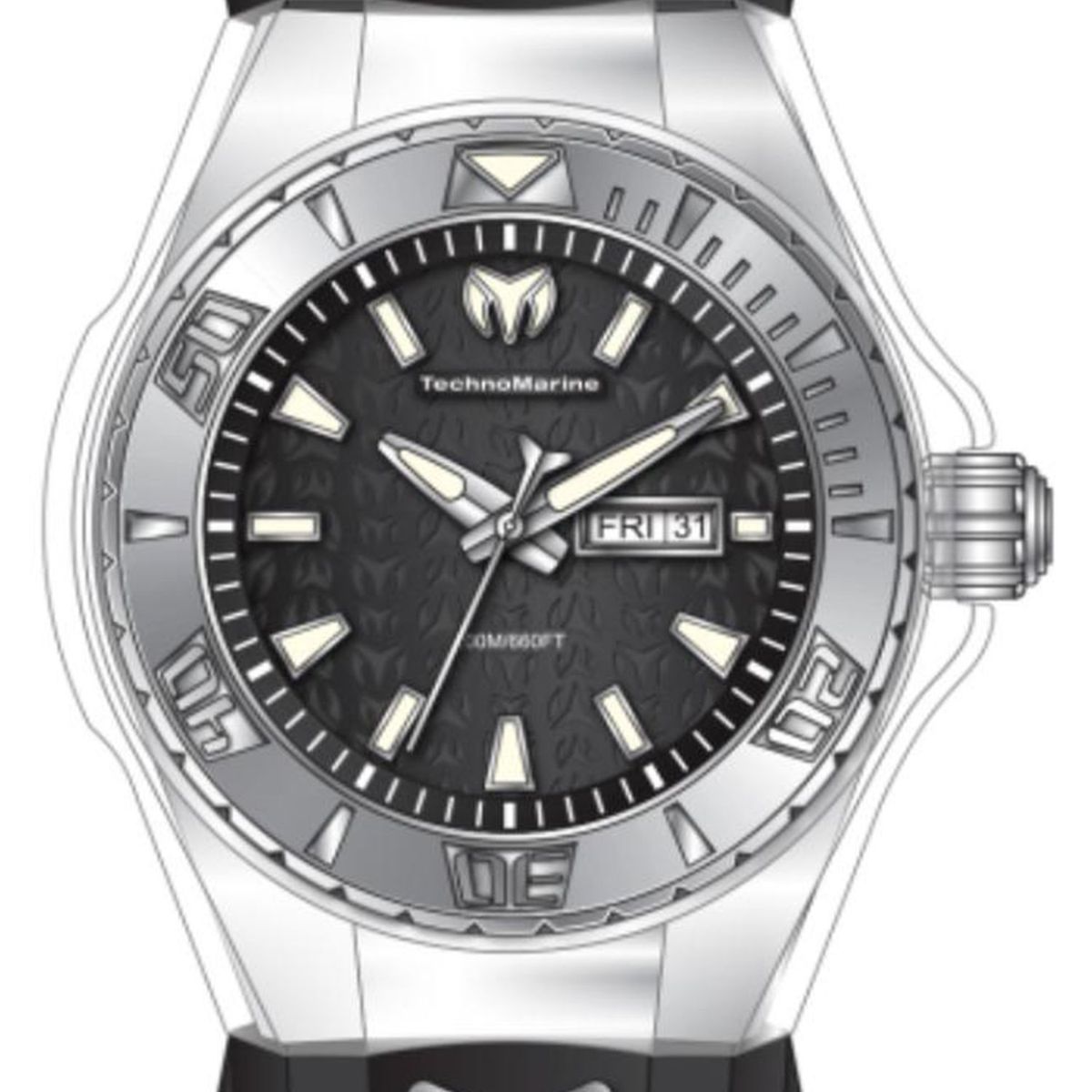 TECHNOMARINE - Reloj Technomarine para Mujer Cruise . Reloj Análogo Negro Acero inoxidable