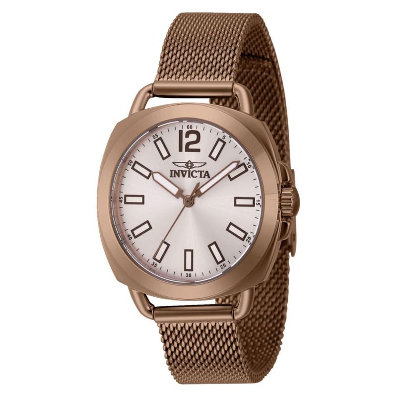 INVICTA - Reloj Invicta para Mujer Wildflower . Reloj Análogo Marrón Acero inoxidable