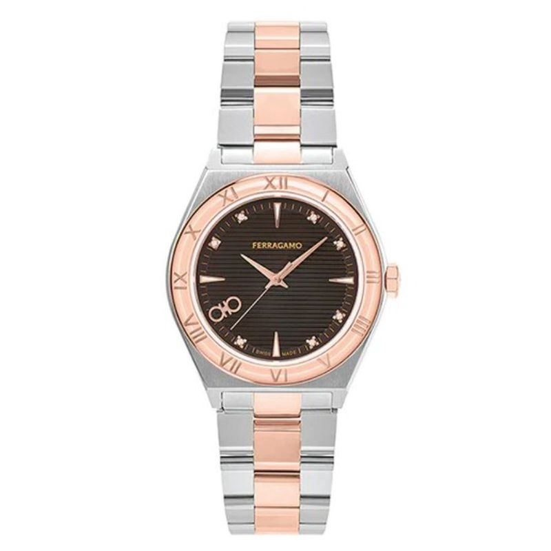 FERRAGAMO - Reloj Ferragamo para Mujer  . Reloj Análogo Plateado Acero inoxidable