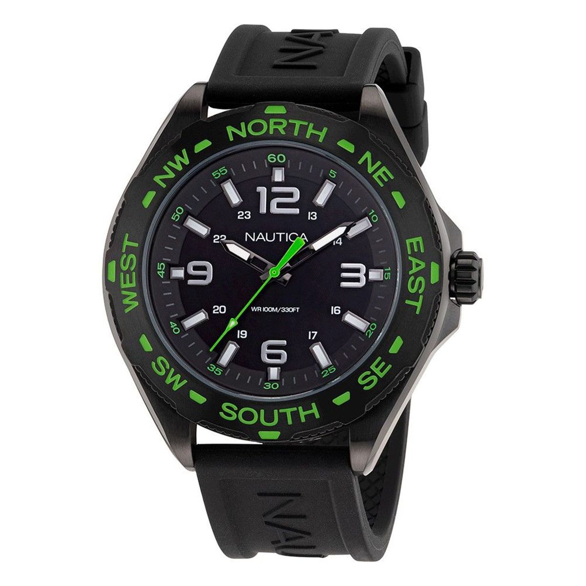 NAUTICA - Reloj Nautica para Hombre  . Reloj Análogo Negro Acero inoxidable