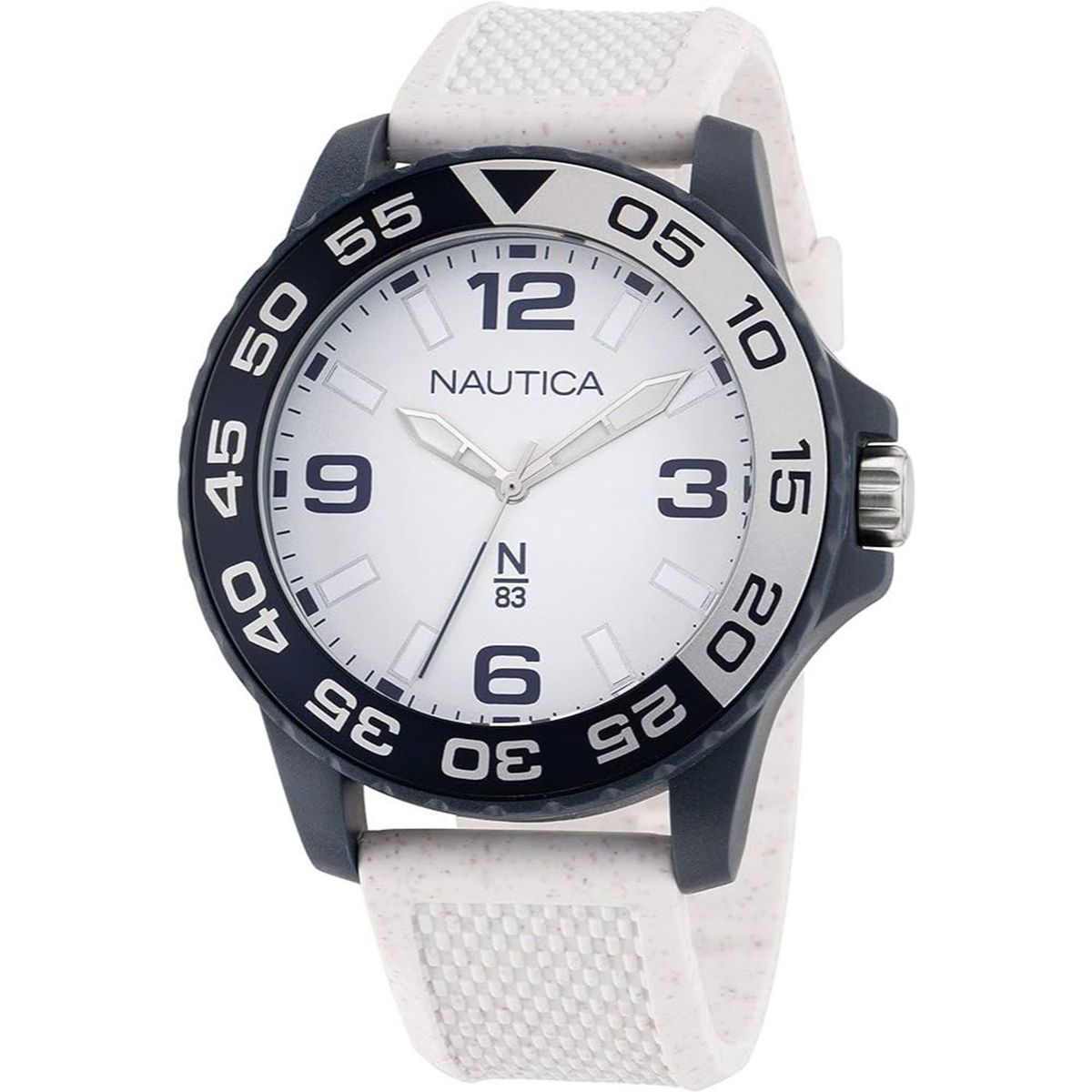 NAUTICA - Reloj Nautica para Hombre  . Reloj Análogo Blanco Acero inoxidable