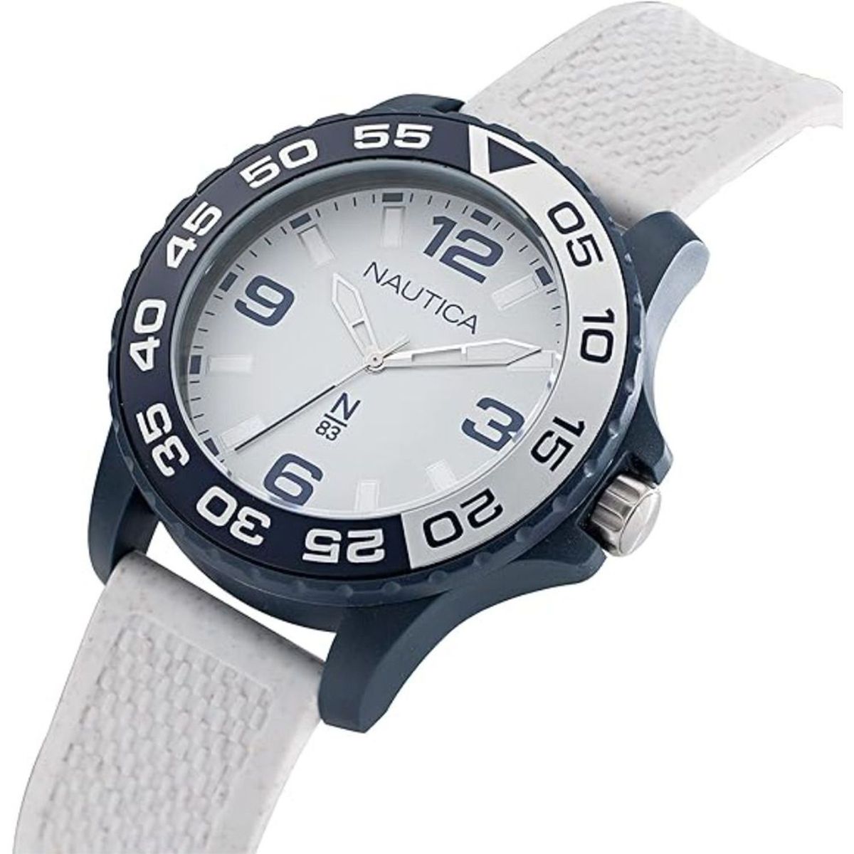 NAUTICA - Reloj Nautica para Hombre  . Reloj Análogo Blanco Acero inoxidable