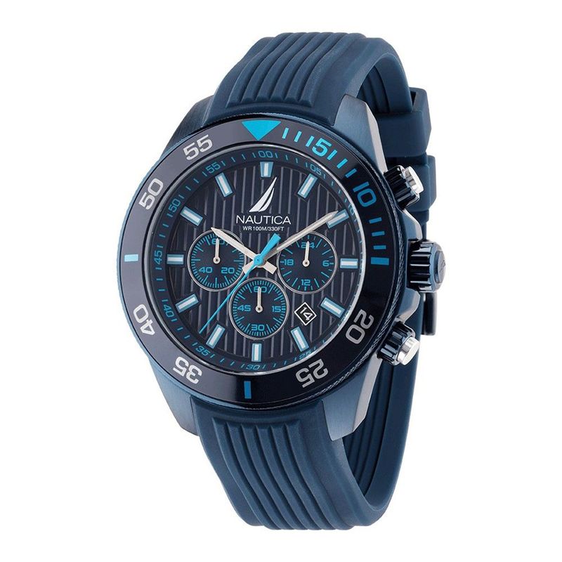 NAUTICA - Reloj Nautica para Hombre  . Reloj Análogo Azul Acero inoxidable
