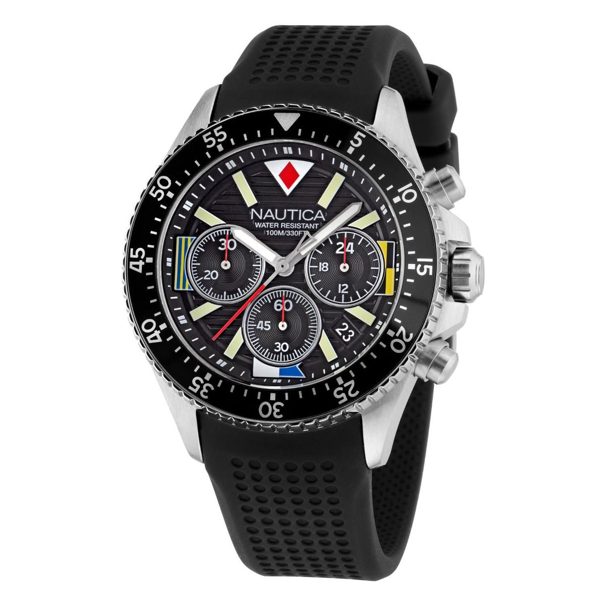 NAUTICA - Reloj Nautica para Hombre  . Reloj Análogo Negro Acero inoxidable