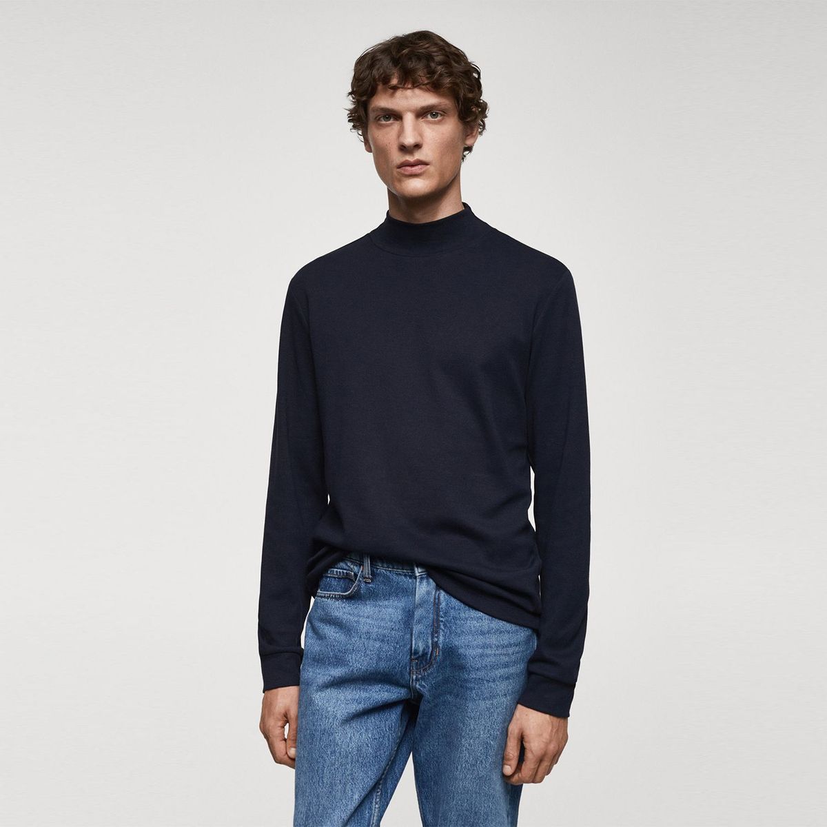 MANGO - Camiseta para Hombre Manga larga MANGO