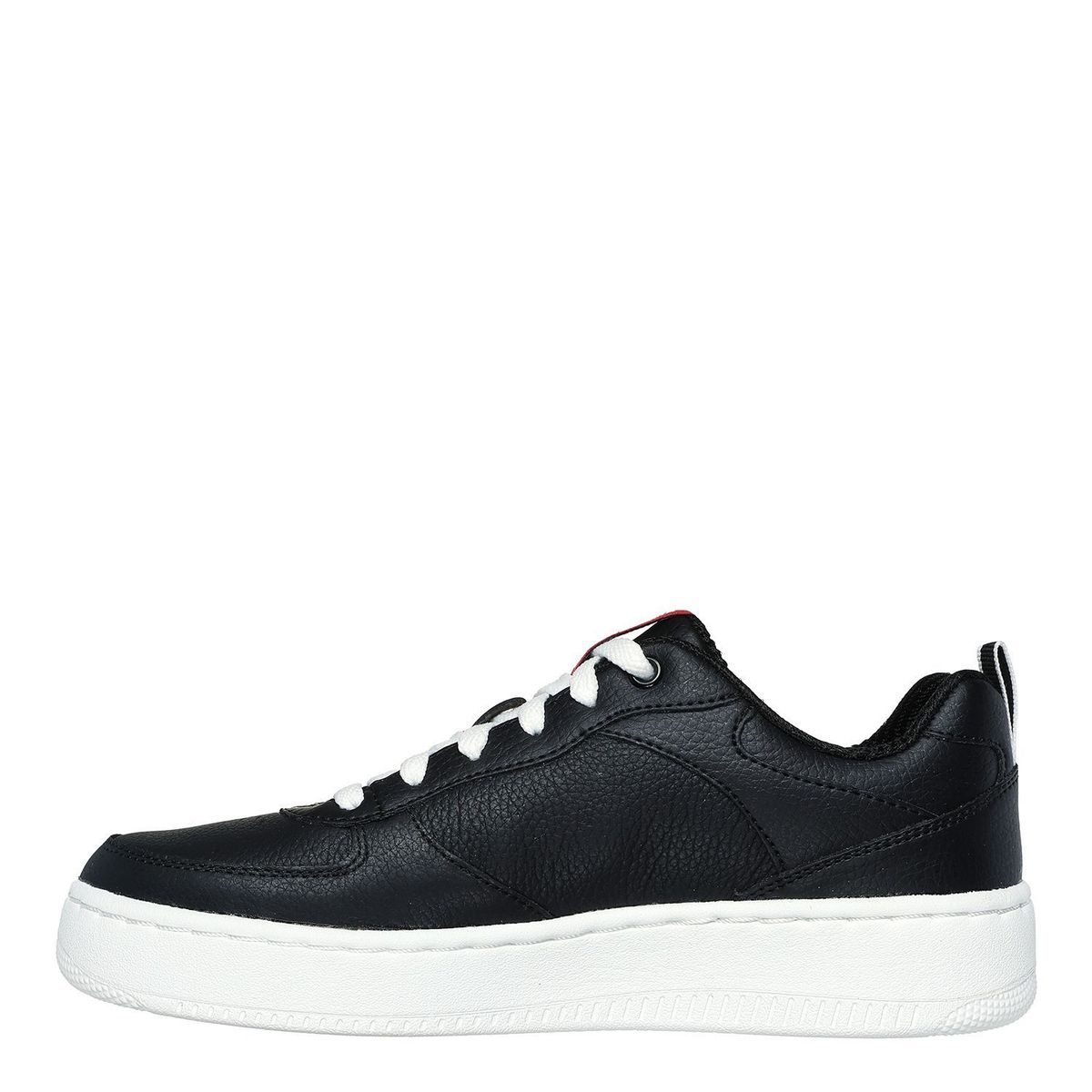 SKECHERS - Tenis Skechers para Mujer Moda Sportcourt 92 Illustrious | Tenis de moda Negros Skechers para Mujer con suela blanca