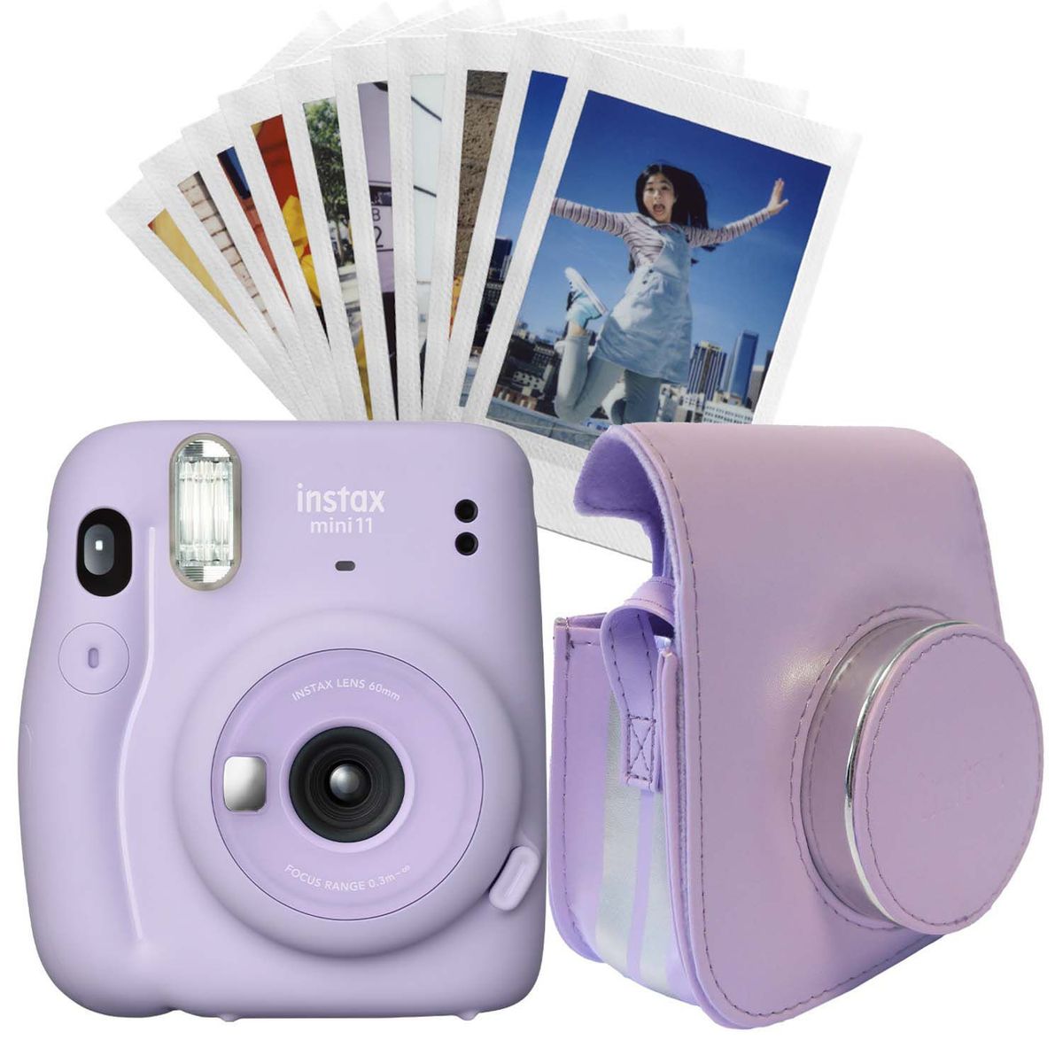 FUJIFILM - Cámara instantánea Fujifilm Instax Mini 11 | Incluye Estuche y Paquete de 10 fotos