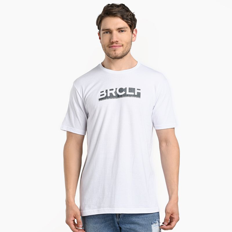 BEARCLIFF - Camiseta Hombre Manga corta con Estampado de Algodón Bearcliff