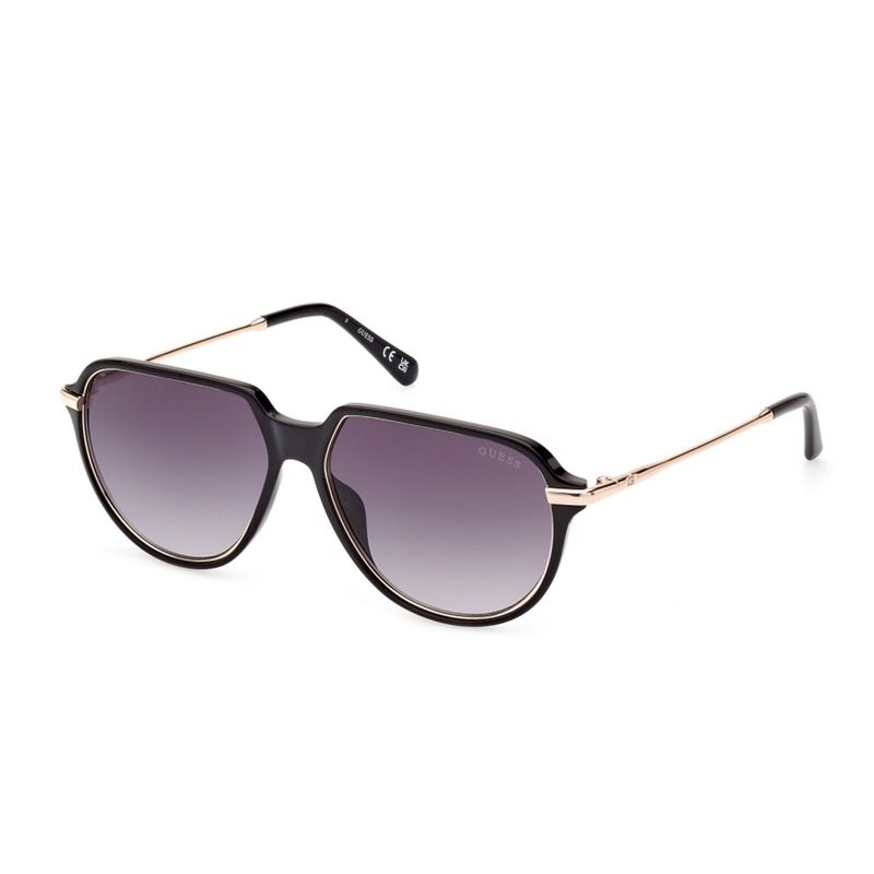 GUESS - Gafas de sol Guess Unisex - Gafas de sol Irregular Negro