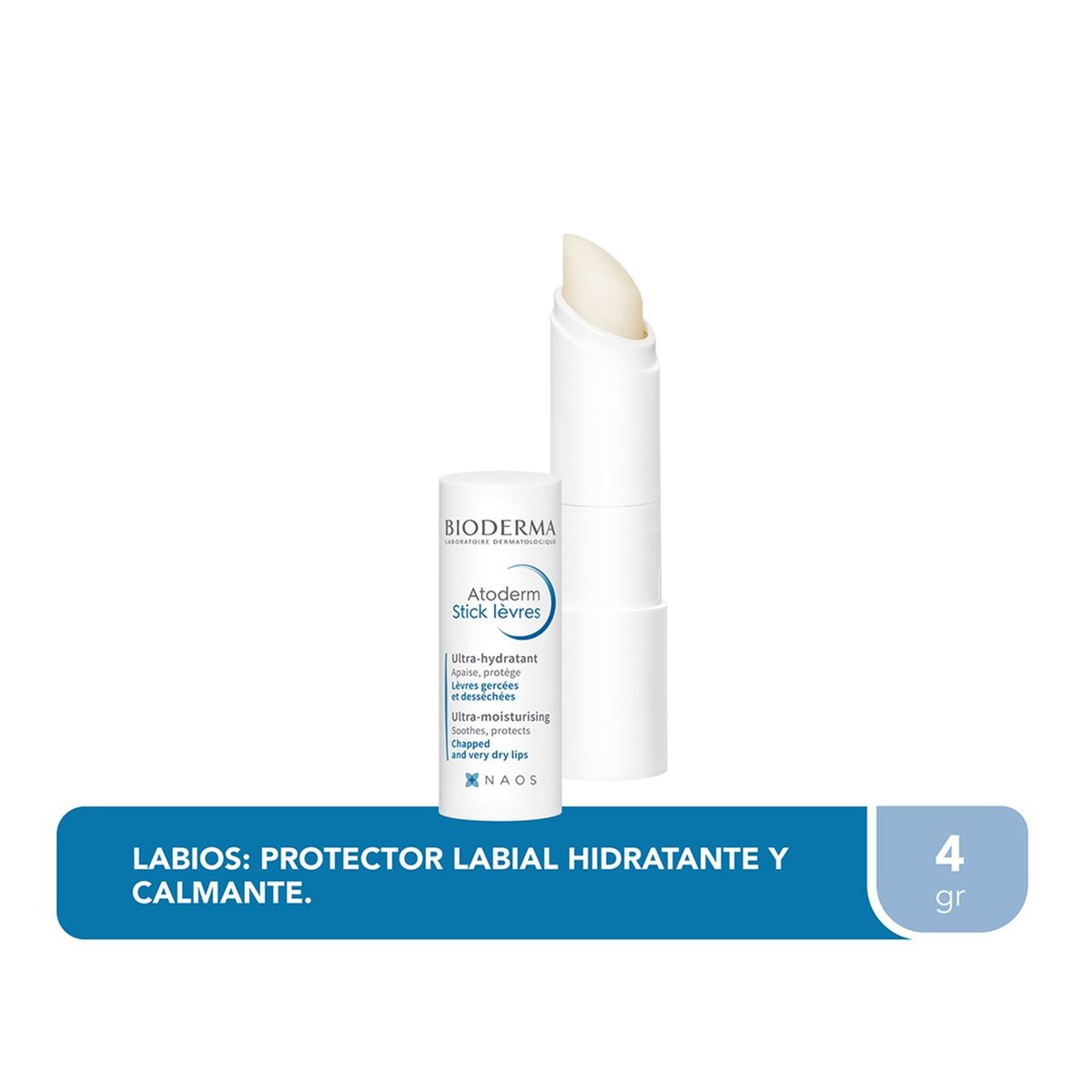 BIODERMA - Labial hidratante Atoderm Stick Bioderma 4gr 