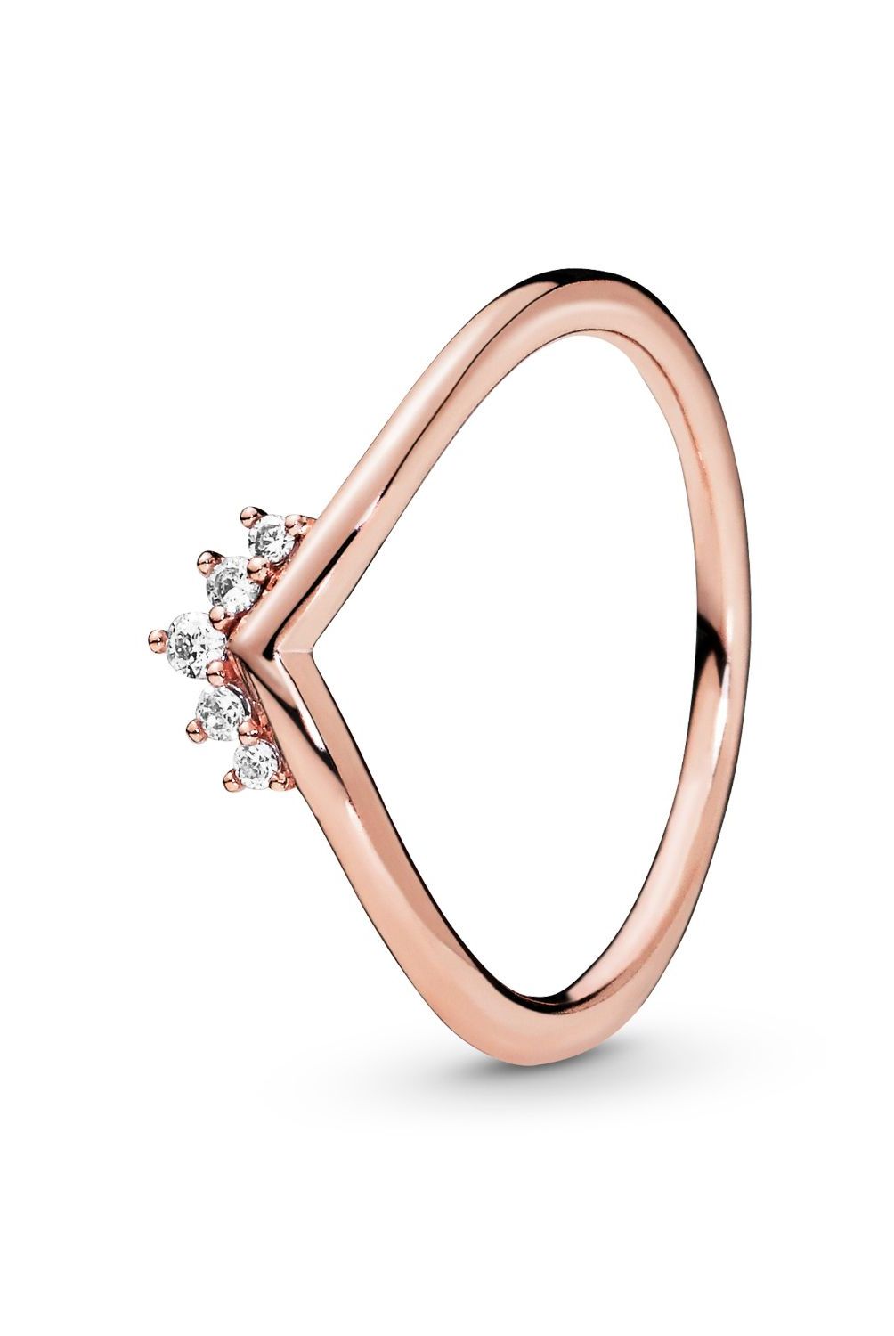 PANDORA - Anillo Pandora Hueso de los deseos  Recubrimiento en Oro Rosa