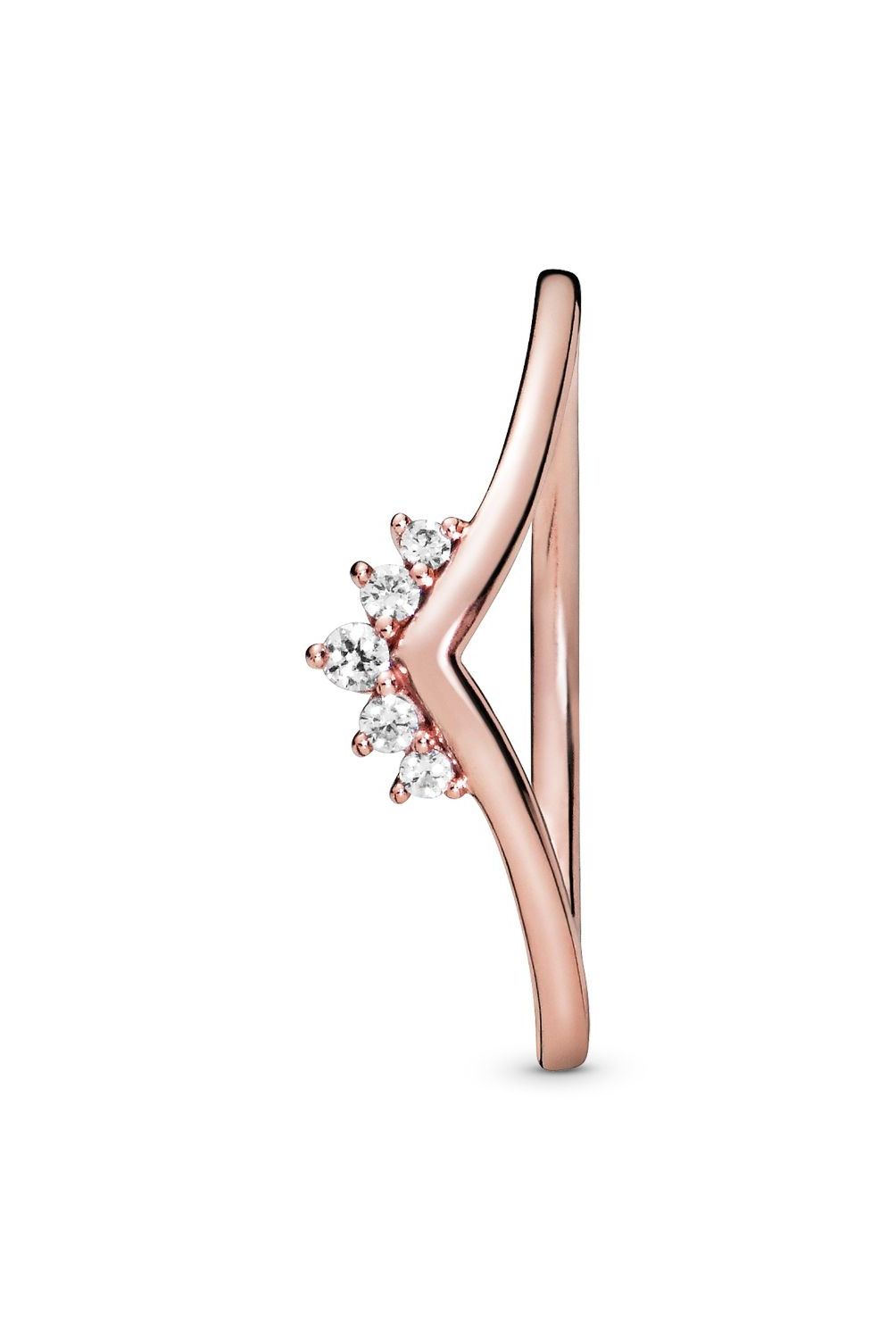 PANDORA - Anillo Pandora Hueso de los deseos  Recubrimiento en Oro Rosa
