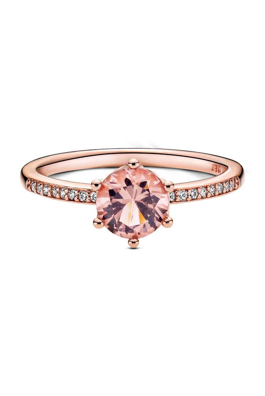 PANDORA - Anillo Pandora Corona Brillante Recubrimiento en Oro Rosa 