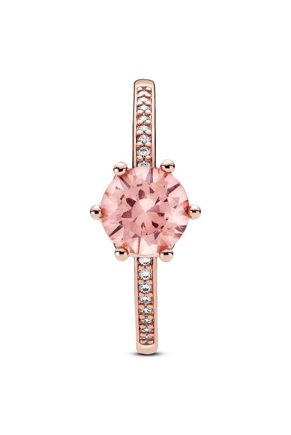 PANDORA - Anillo Pandora Corona Brillante Recubrimiento en Oro Rosa 