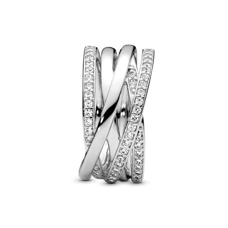 PANDORA - Anillo Pandora Entrelazado esterlin  En Plata Esterlina