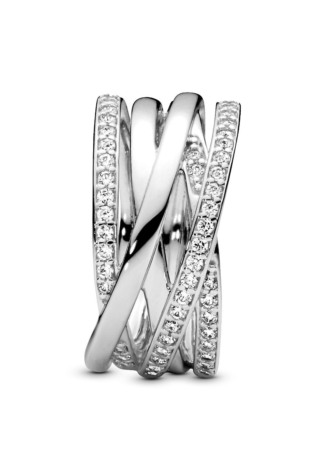 PANDORA - Anillo Pandora Entrelazado esterlin  En Plata Esterlina