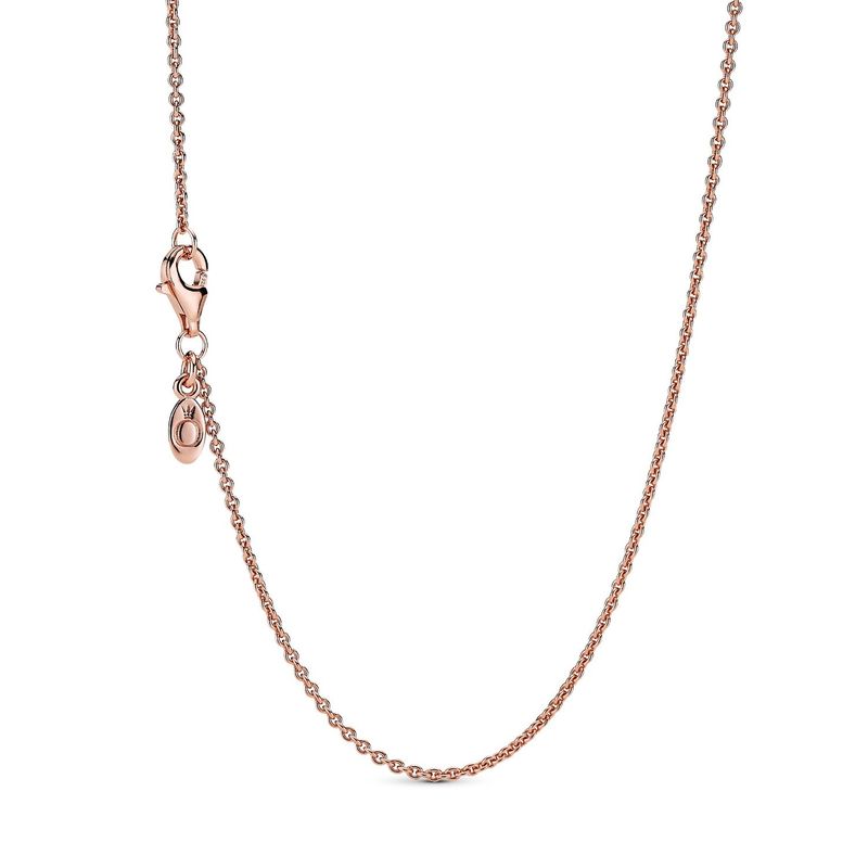 PANDORA - Collar Pandora cadena clasica Recubrimiento en Oro Rosa