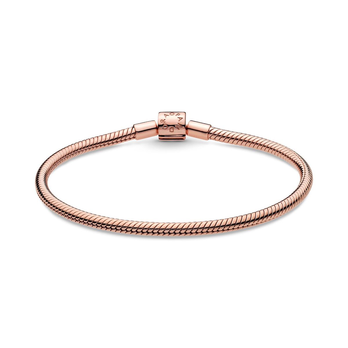 PANDORA - Brazalete Pandora Cierre de Barril Recubrimiento en Oro Rosa