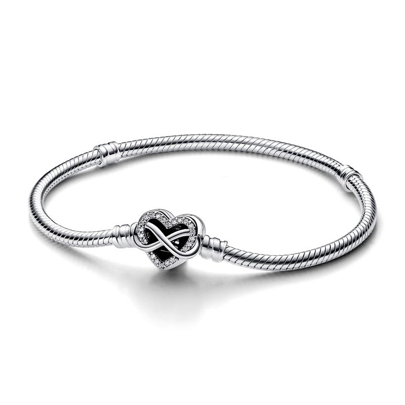 PANDORA - Brazalete Pandora Corazon Infinito Plata Esterlina