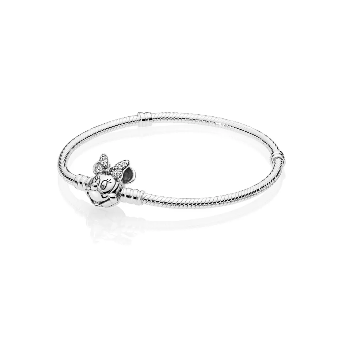 PANDORA - Brazalete Pandora Minnie Reluciente En Plata Esterlina
