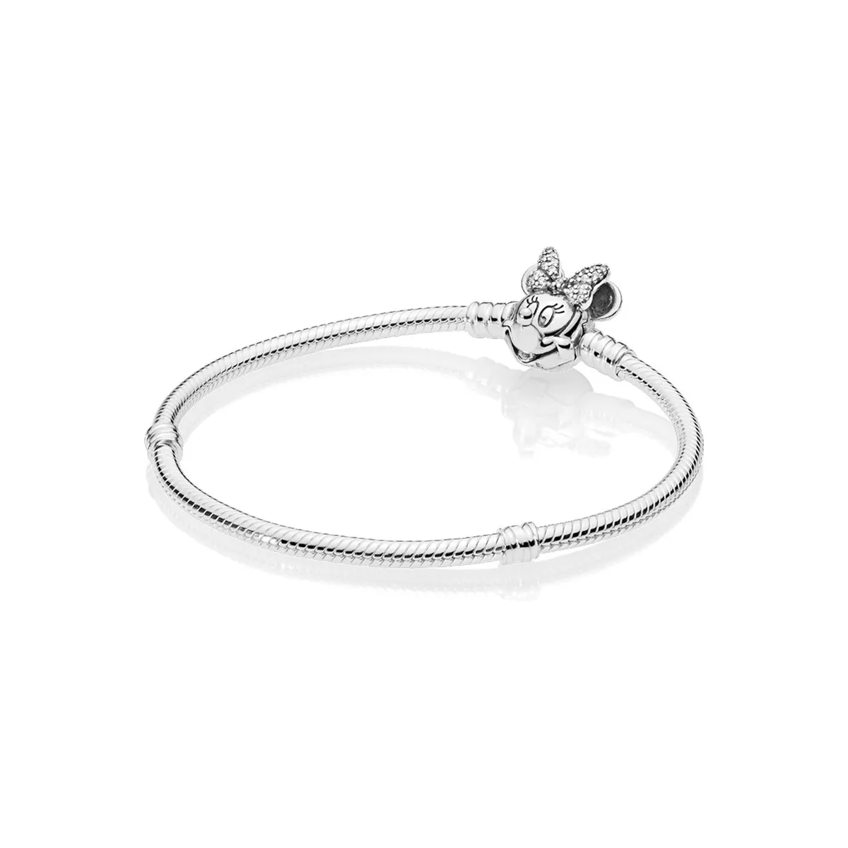 PANDORA - Brazalete Pandora Minnie Reluciente En Plata Esterlina