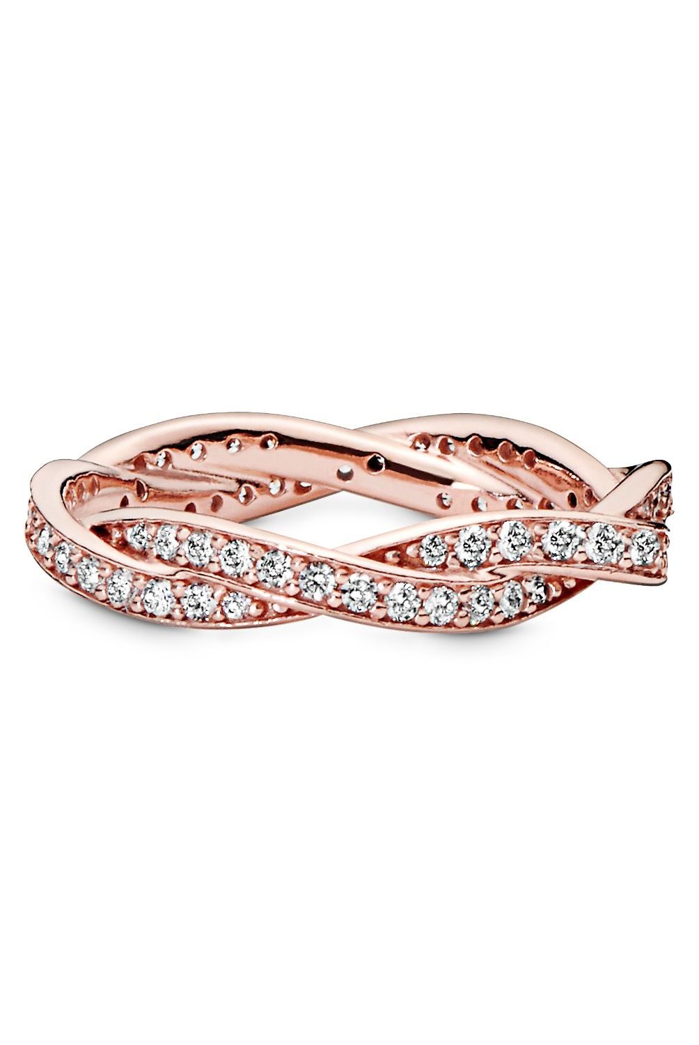 PANDORA - Anillo Pandora giro del destino Recubrimiento en Oro Rosa