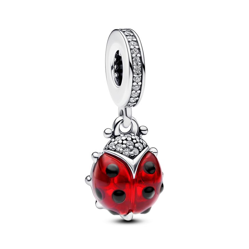 PANDORA - Charm Pandora Mariquita Roja Plata Esterlina
