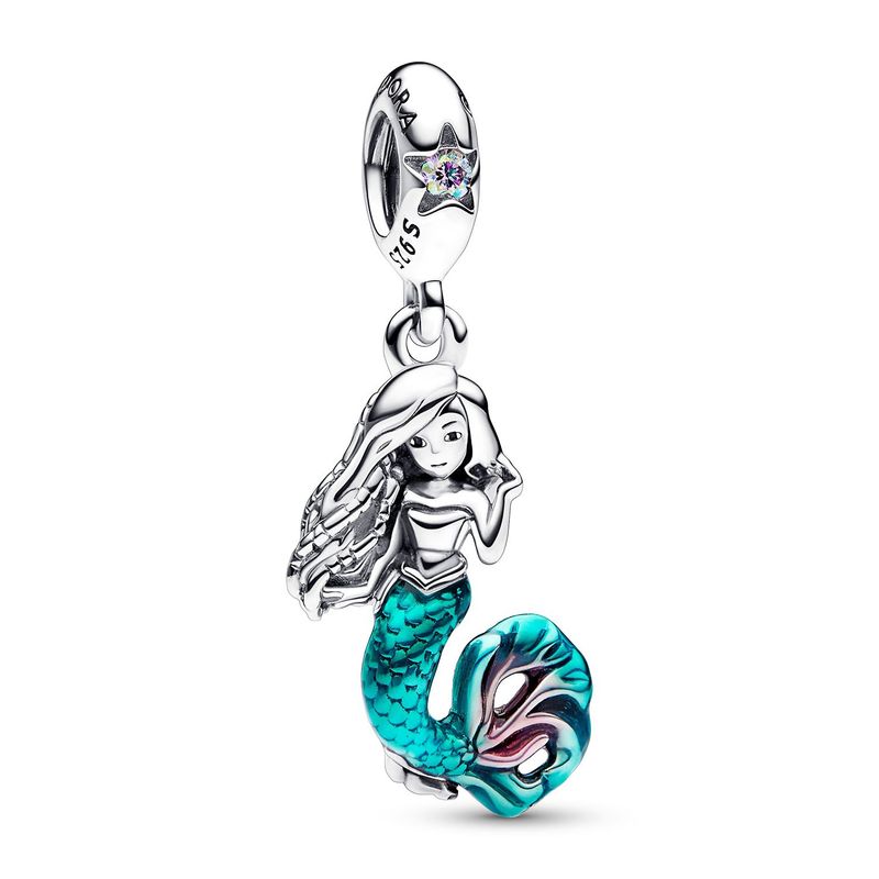 PANDORA - Charm Pandora Ariel de La Sirenita de Disney Plata Esterlina