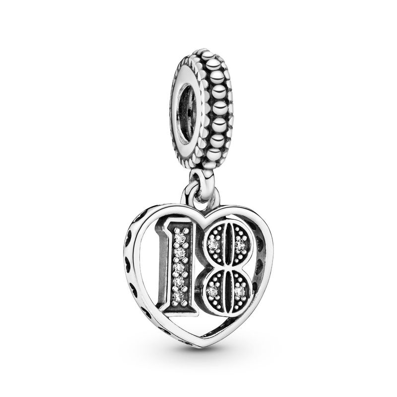 PANDORA - Charm Pandora 18 Años de Amor Plata Esterlina
