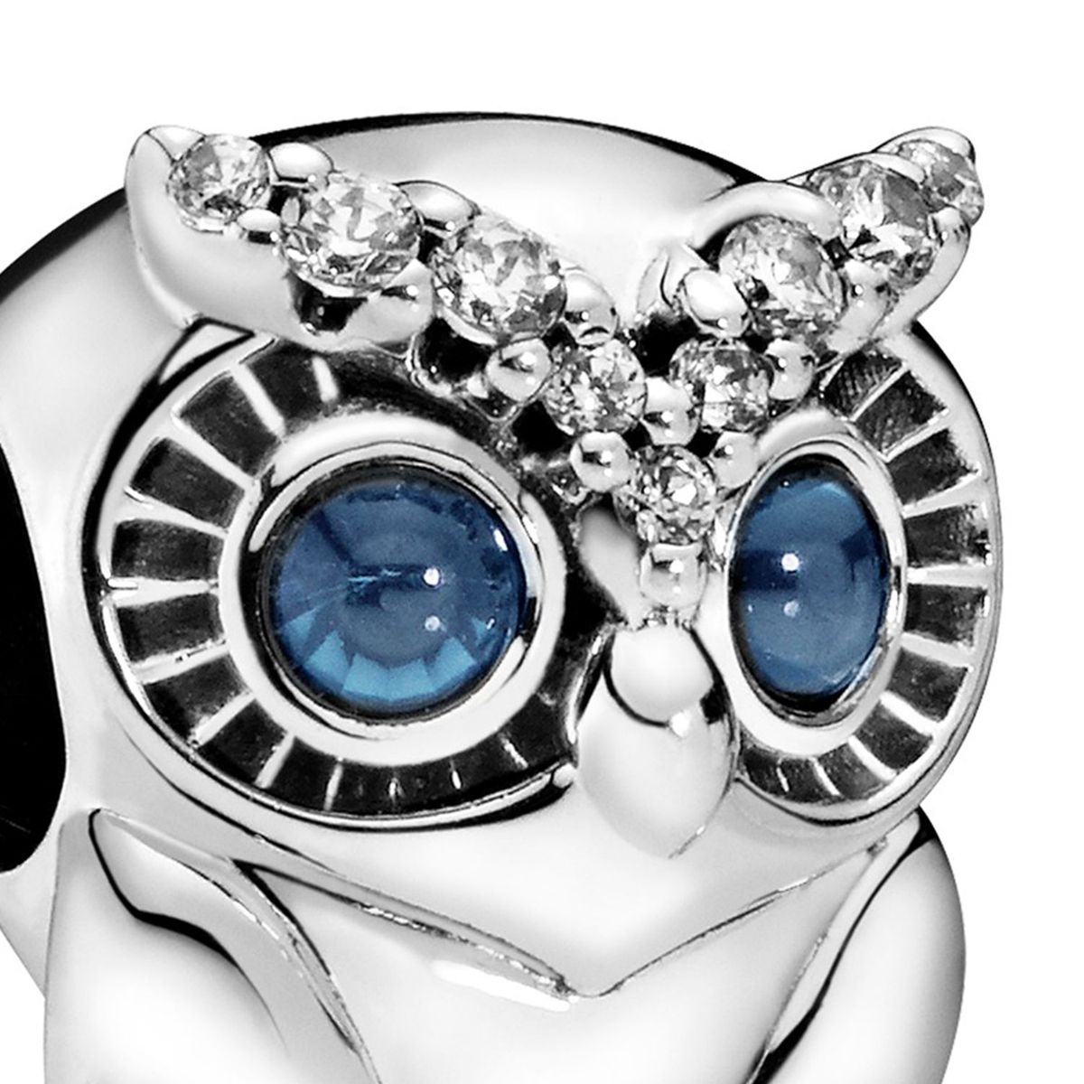PANDORA - Charm Pandora Búho reluciente Plata Esterlina