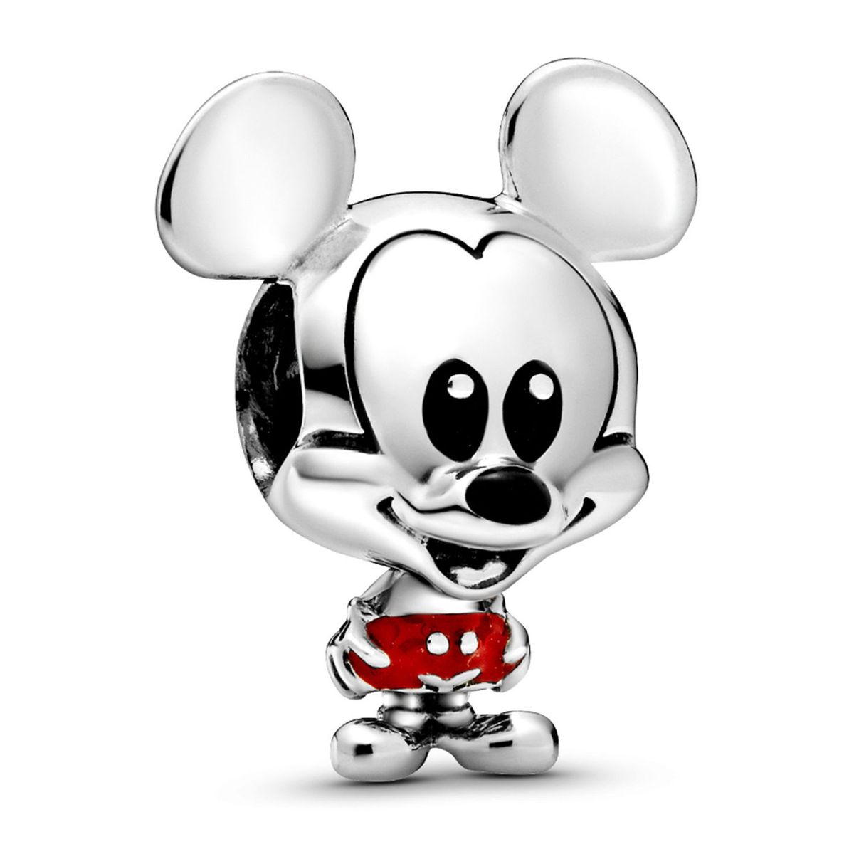 PANDORA - Charm Pandora Mickey Mouse Pantalones Rojos de Disney Plata Esterlina