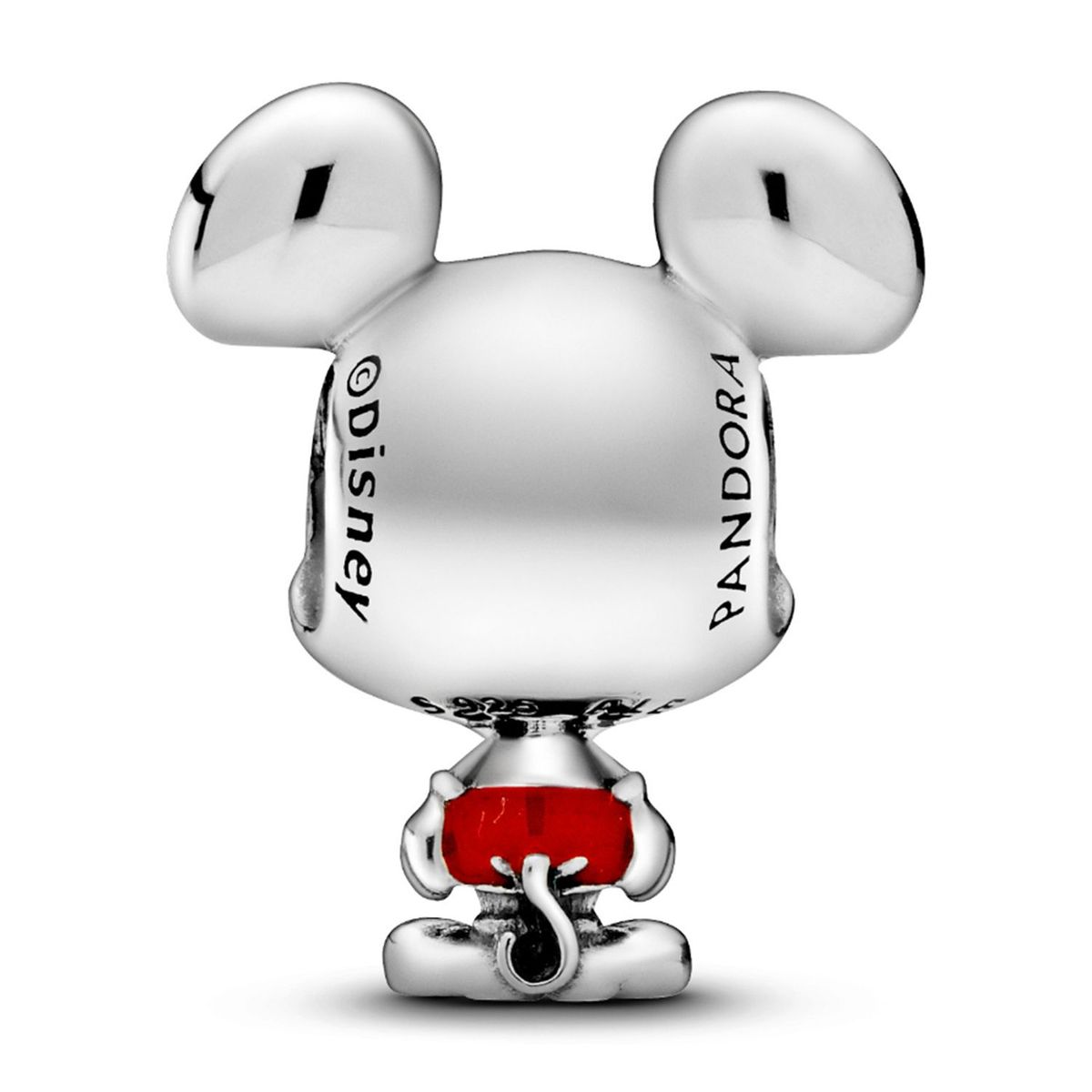 PANDORA - Charm Pandora Mickey Mouse Pantalones Rojos de Disney Plata Esterlina