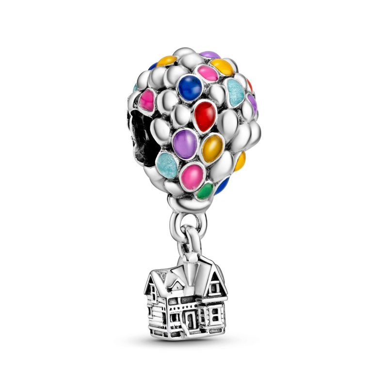 PANDORA - Charm Pandora de la Casa y los Globos de Up de Disney Plata Esterlina