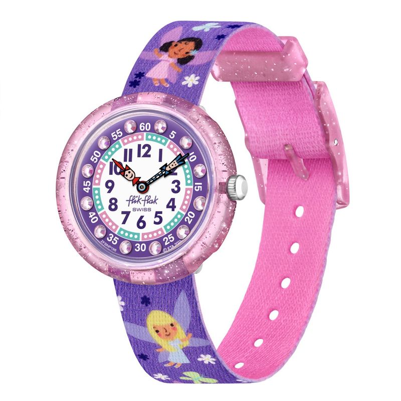 FLIK FLAK - Reloj Flik Flak para Niña FAIRY COOL. Reloj análogos Plástico Morado