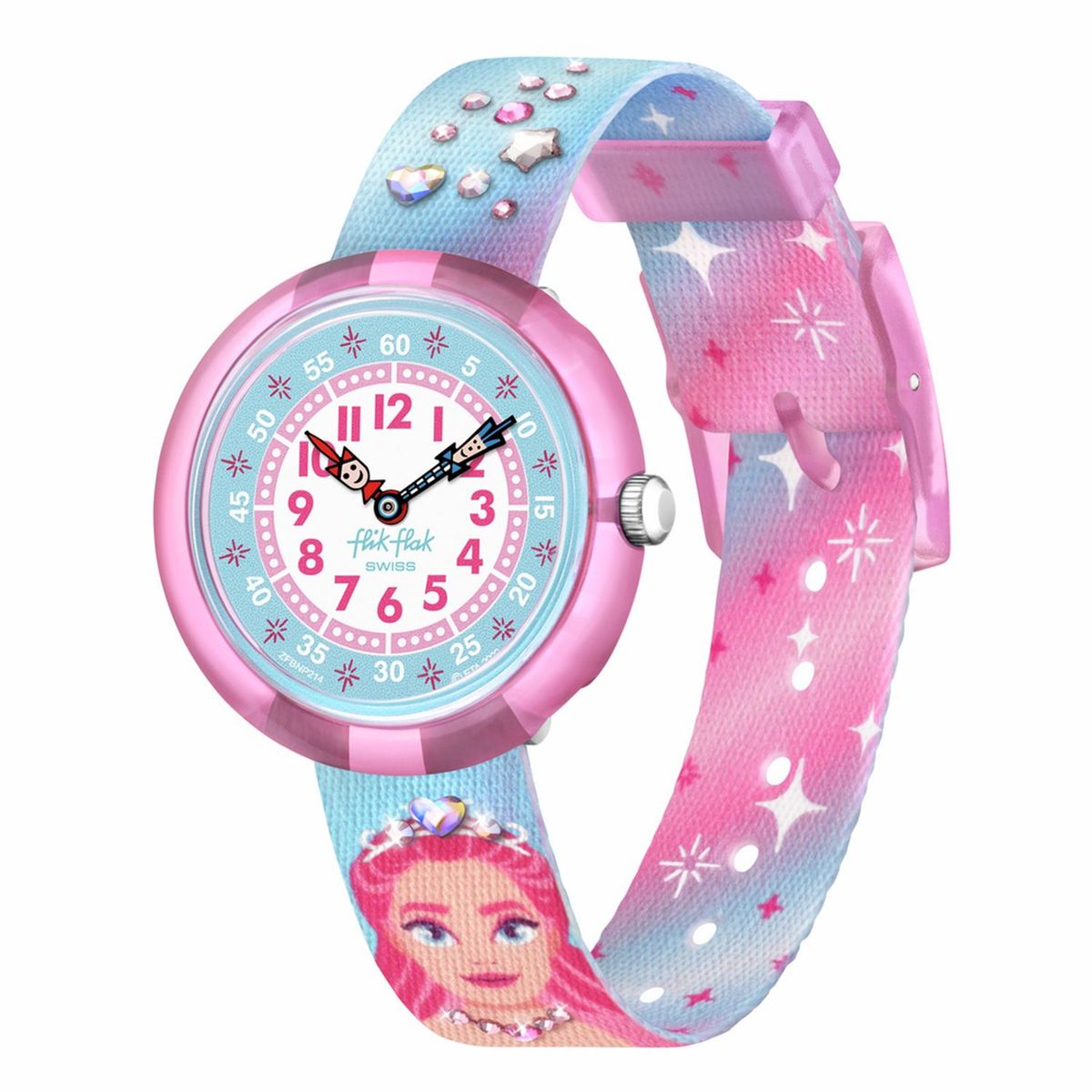 FLIK FLAK - Reloj Flik Flak para Niña SPARKLE KINGDOM. Reloj análogos Plástico Azul
