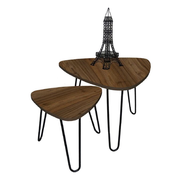 DKO DESIGN - Set de Mesas de Centro Triangulares 60 x  60 x 40 cm DKO Design 