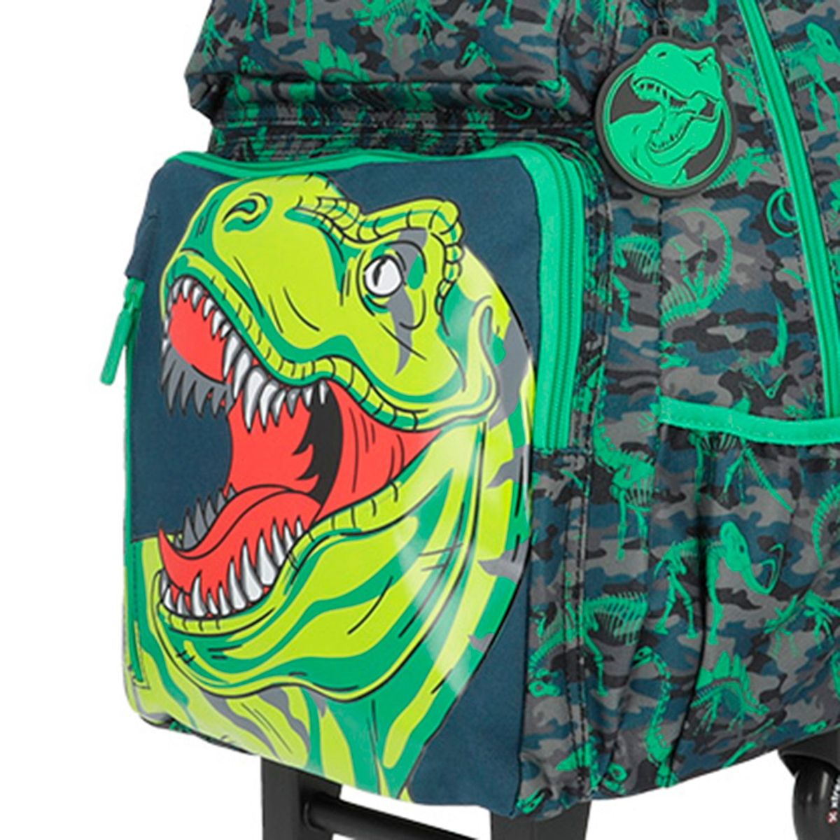 XTREM - Maleta escolar con ruedas para niños T-Rex