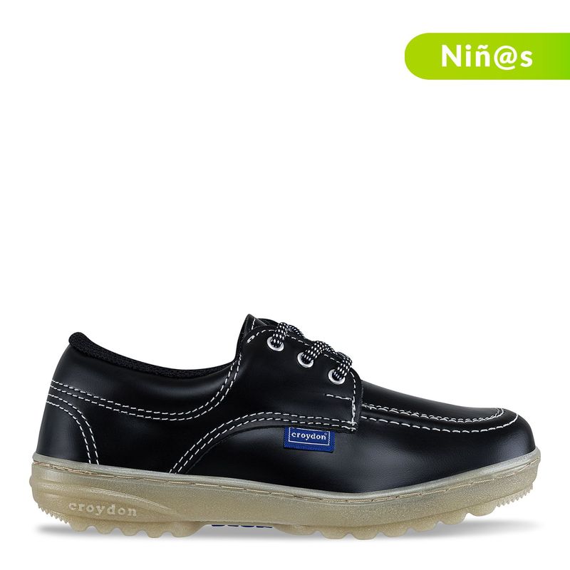 CROYDON - Zapatos Croydon Escolares | Calzado Escolar Croydon Leader Negro Unisex  