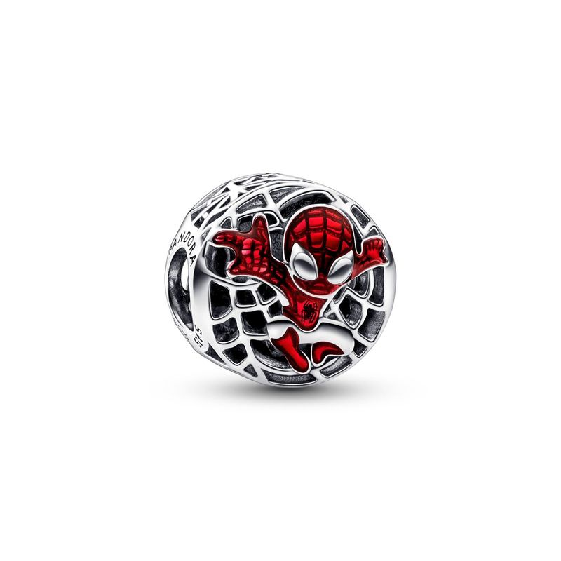 PANDORA - Charm Pandora Ciudad Desde Arriba Spider-Man de Marvel Plata Esterlina