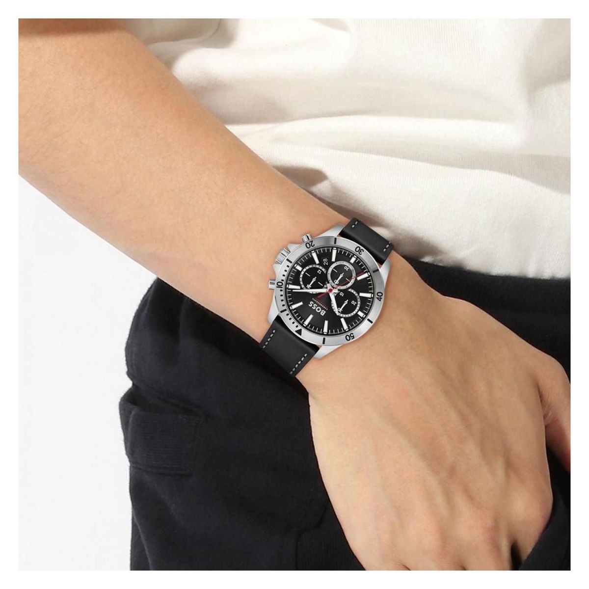 HUGO BOSS - Reloj Hugo Boss para Hombre troper - Reloj Análogo negro Acero inoxidable