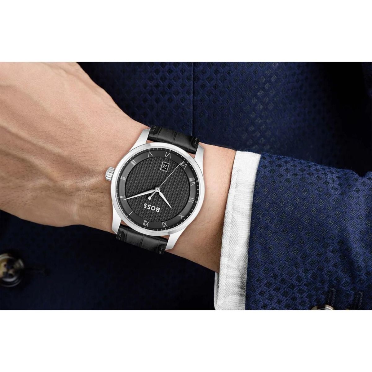 HUGO BOSS - Reloj Hugo Boss para Hombre - Reloj Análogo Negro Acero inoxidable